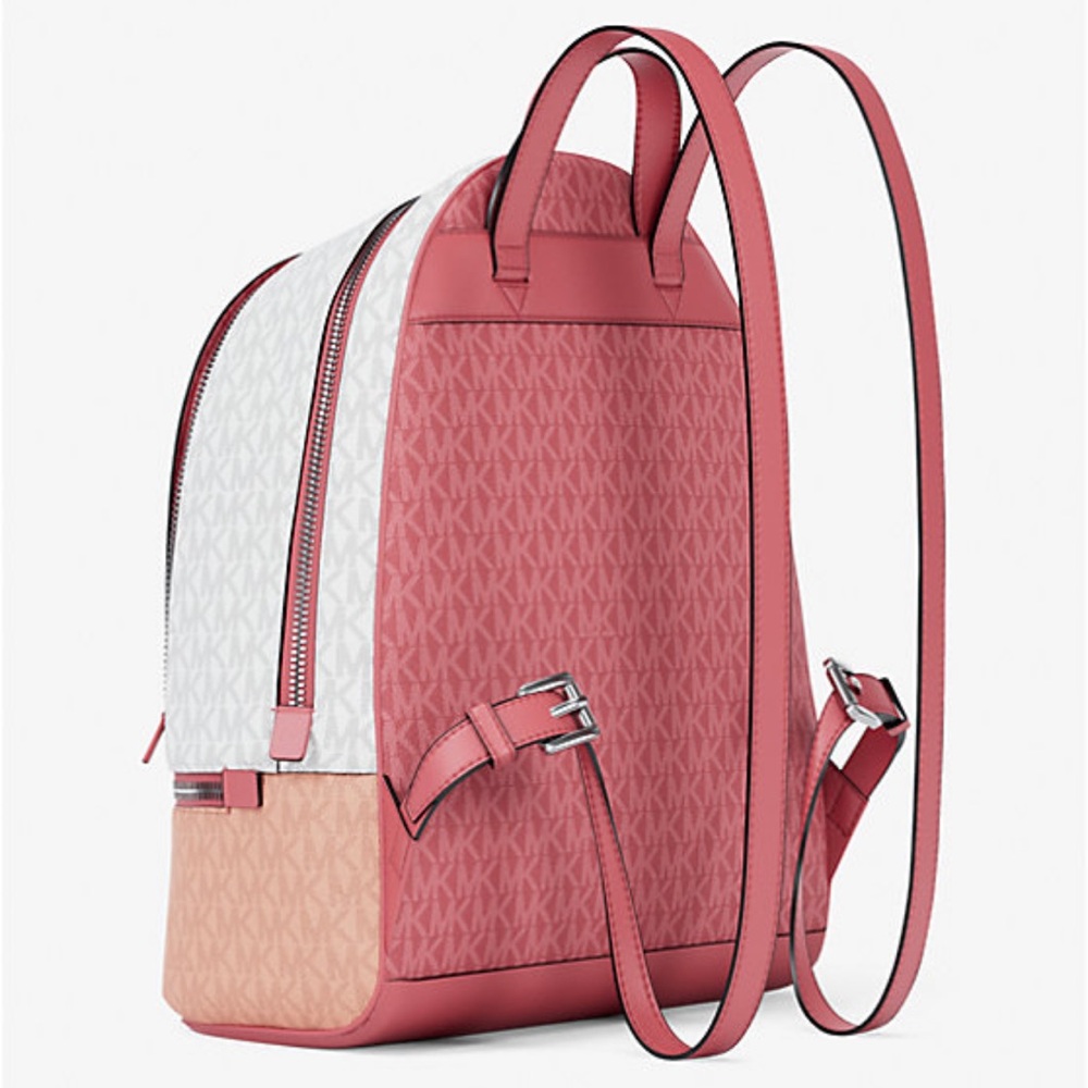 MICHAEL KORS Rhea Medium Zip Color-Block Signature Logo Backpack
Hibiscus NWT - Picture 5 of 5